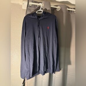 Polo by Ralph Lauren Dark Blue Hoodie with Red Logo